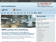 Tablet Screenshot of ohne-anzahlung.de